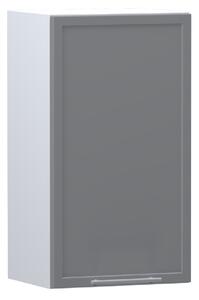 Horní kuchyňská skříňka ARACY - šířka 40 cm, šedá / bílá
