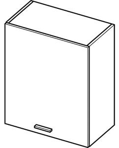 Horní kuchyňská skříňka ARACY - šířka 60 cm, šedá / bílá