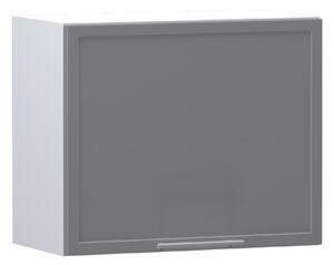 Digestořová skříňka ARACY - šířka 60 cm, šedá / bílá