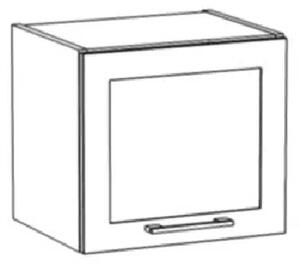 Závěsná kuchyňská skříňka ARACY - šířka 40 cm, šedá / bílá