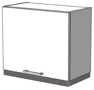 Digestořová skříňka ARACY - šířka 60 cm, šedá / bílá