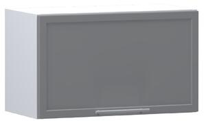 Závěsná kuchyňská skříňka ARACY - šířka 60 cm, šedá / bílá