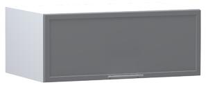 Kuchyňská závěsná skříňka ARACY - šířka 90 cm, šedá / bílá