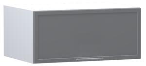 Kuchyňská závěsná skříňka ARACY - šířka 80 cm, šedá / bílá