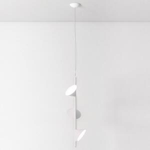 Závěsné svítidlo Axolight Orchid LED, třísvítidlo, bílá barva