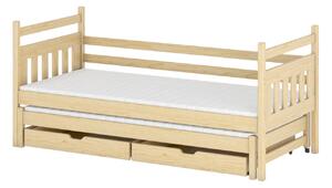 Dětská postel s přistýlkou DEBRA - 80x160, borovice