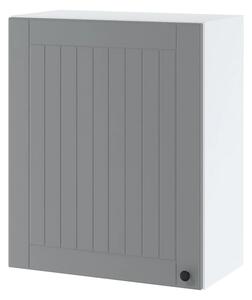 Horní kuchyňská skříňka LESJA - šířka 60 cm, šedá / bílá