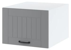 Kuchyňská závěsná skříňka LESJA - šířka 50 cm, šedá / bílá