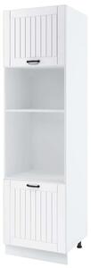 Kuchyňská skříň na vestavné spotřebiče LESJA - šířka 60 cm, bílá, nožky 15 cm
