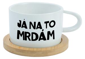 JÁ NA TO MRDÁM - bílý hrníček makronka 200 ml