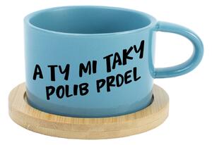 A TY MI TAKY POLIB PRDEL - modrý hrníček makronka 200 ml