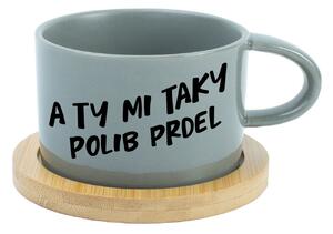 A TY MI TAKY POLIB PRDEL - šedý hrníček makronka 200 ml