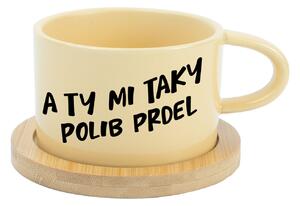 A TY MI TAKY POLIB PRDEL - žlutá hrníček makronka 200 ml