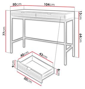 Konzolový stolek UMAG - šedý