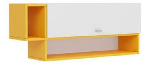 Závěsná skříňka do dětského pokoje HARKA - bílá / žlutá