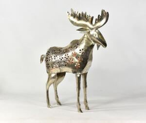 Los, kovový svícen, ruční práce, prořezávané ornamenty, výš. 65cm
