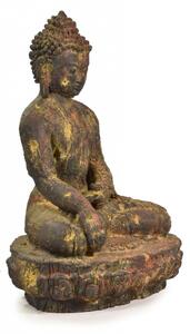 Unikátní socha, Buddha sedící na podstavci, 60cm