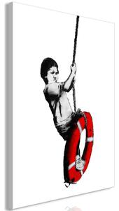 Obraz - Banksy: Chlapec na laně 40x60
