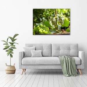 Moderní akrylový fotoobraz Bílé víno a ovoce pl-oa-100x70-f-87376150
