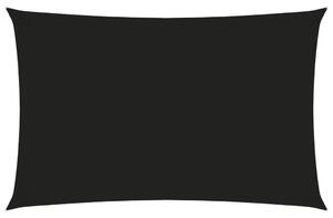 Stínící plachta oxfordská látka obdélníková 2 x 5 m černá