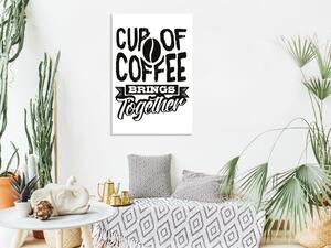 Obraz - Šálek kávy spojuje 40x60