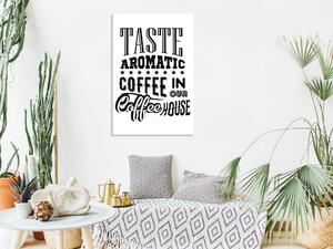 Obraz - Ochutnejte aromatickou kávu v naší kavárně 40x60