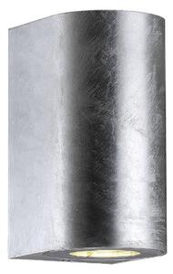 NOR 49721031 Venkovní nástěnné svítidlo Canto Maxi 2 2x28W GU10 galvanizovaná ocel čirá - NORDLUX