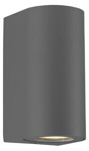 NOR 49721010 Venkovní nástěnné svítidlo Canto Maxi 2 2x28W GU10 šedá čirá - NORDLUX
