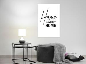 Obraz - Černá a bílá: Sladký domov 60x90