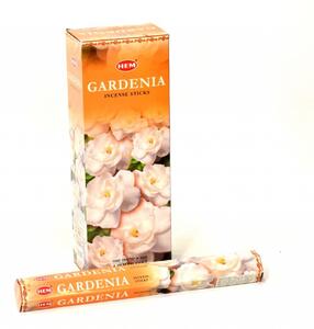 Indické vonné tyčinky Gardenia, HEM, 23cm, 20ks