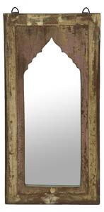 Zrcadlo v rámu z teakového dřeva, 28x3x56cm