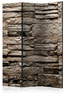 Artgeist Paraván - Beautiful Brown Stone [Room Dividers] Velikosti (šířkaxvýška): 135x172