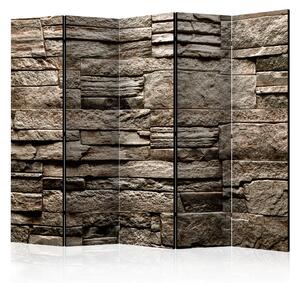 Artgeist Paraván - Beautiful Brown Stone II [Room Dividers] Velikosti (šířkaxvýška): 225x172