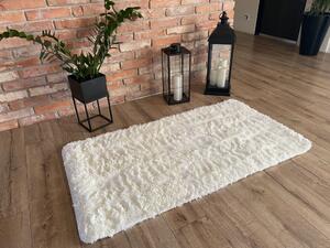 TAPISO Plyšový koberec BEST - BÍLÝ IVORY Rozměr koberce: 80x150 cm