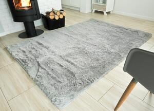 TAPISO Plyšový koberec BEST - SVĚTLE ŠEDÝ Rozměr koberce: 200x300 cm