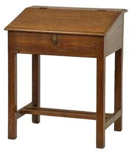 Starý kupecký stolek z teakového dřeva, 65x50x78cm