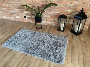 TAPISO Plyšový koberec BEST - SVĚTLE ŠEDÝ Rozměr koberce: 80x150 cm