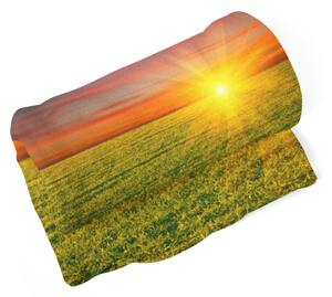 Deka SABLIO - Západ slunce nad loukou 150x120 cm