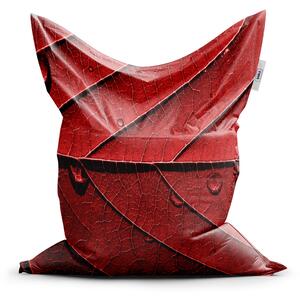 Sedací vak SABLIO - Červený list 150x100 cm