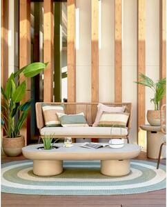Zahradní betonový konferenční stůl Kave Home Taimi, 140 x 60 cm