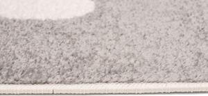 TAPISO Dětský koberec KIDDIE - růžovo-bílý - srdíčka 1 Rozměr koberce: 80x150 cm