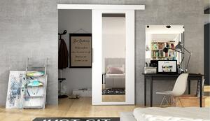 Posuvné dveře se zrcadlem MANAMI 4 - 80 cm, bílé