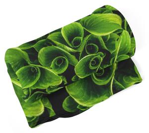 Sablio Deka Zelené listy - 150x120 cm