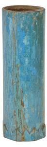 Dřevěný svícen ze starého teakového sloupu, 17x17x48cm