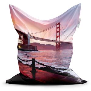 Sablio Sedací vak Classic Golden Gate - 150x100 cm