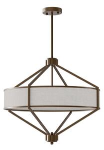 Open Design OR85846 - Lustr na tyči ZUNDO 4xE27/15W/230V hnědá/béžová