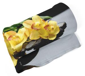 Deka SABLIO - Žluté orchideje 150x120 cm