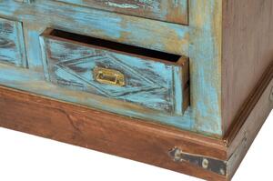 Starožitná skříň z teakového dřeva, 105x50x180cm