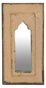Zrcadlo v rámu z teakového dřeva, 22x3x43cm