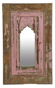 Zrcadlo v rámu z teakového dřeva, 38x3x63cm (0H)